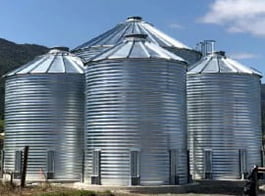 Corrugated bolted steel tanks