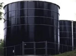 Glass fused steel tanks
