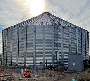 Corrugated bolted steel tanks